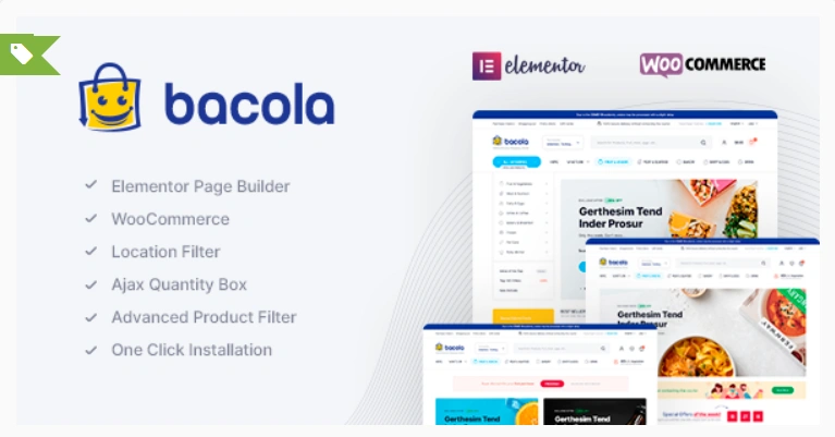 bacola - Cloud Kitchen Restaurant Website Themes