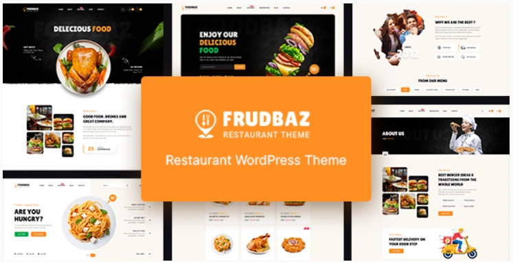 frudbaz Cloud Kitchen Restaurant Website Themes