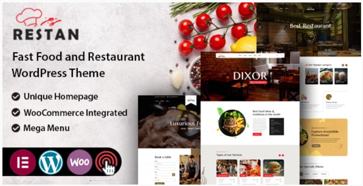 restan Cloud Kitchen Restaurant Website Themes