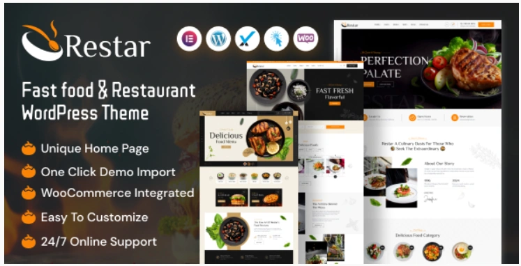 restar Cloud Kitchen Restaurant Website Themes