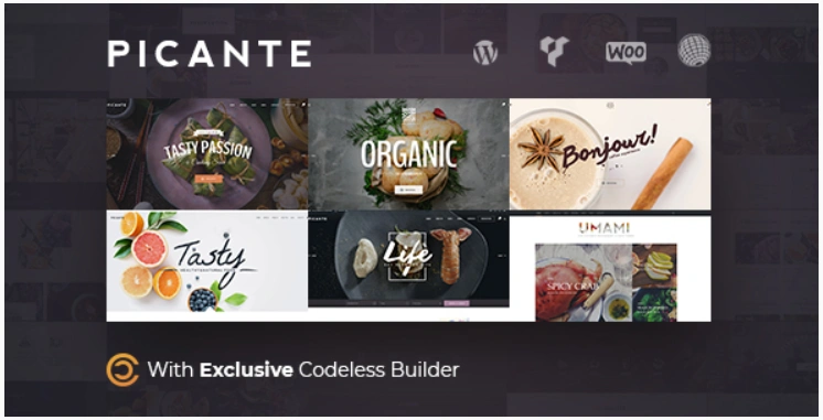 picante Cloud Kitchen Restaurant Website Themes